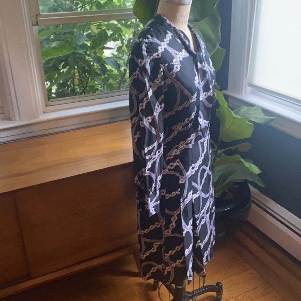 Incredible Vintage MadMen Style Chain Print Dress